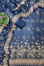 Navy Blue Cozy Printed Suit