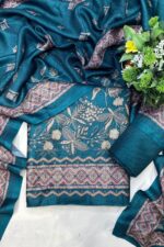 Navy Blue Cozy Printed Suit