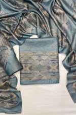 Pale Blue Pure Pashmina Winter suit
