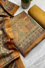 Elegant Multi Prints Pashmina Unstitched Suit