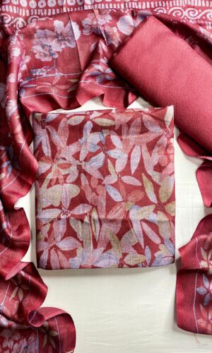 Cozy Sheer  Pure Pahmina Unstitched suit