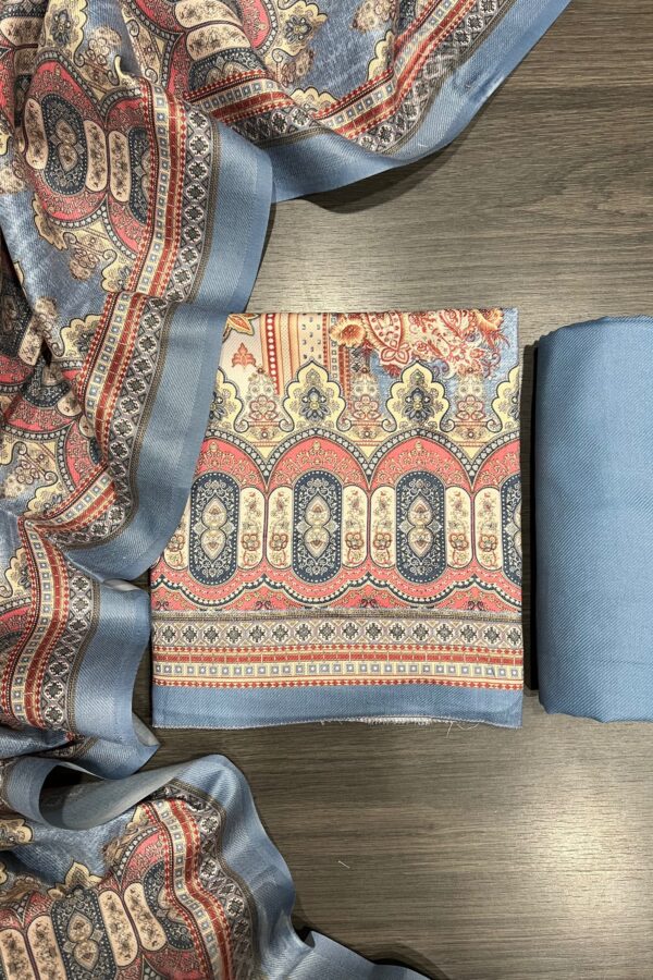 Digital Printed Warm Unstitched Suit