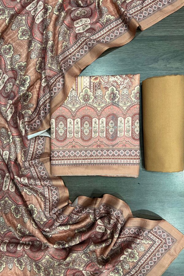 Digital Printed Warm Unstitched Suit