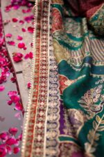 Glamorous Green Plazo Suit with Subtle Multi  Prints