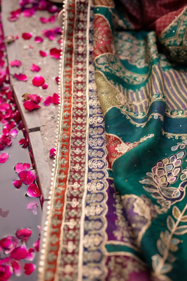Glamorous Green Plazo Suit with Subtle Multi  Prints
