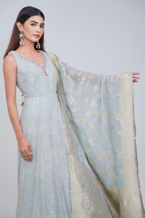 Traditional Charm Lakhnavi Anarkali Set