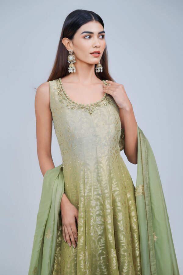 Girly Banarasi Anarkali Suit Set