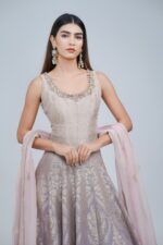 Girly Banarasi Anarkali Suit Set