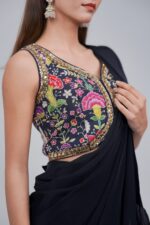 Midnight Luxe Embellished Drape Saree