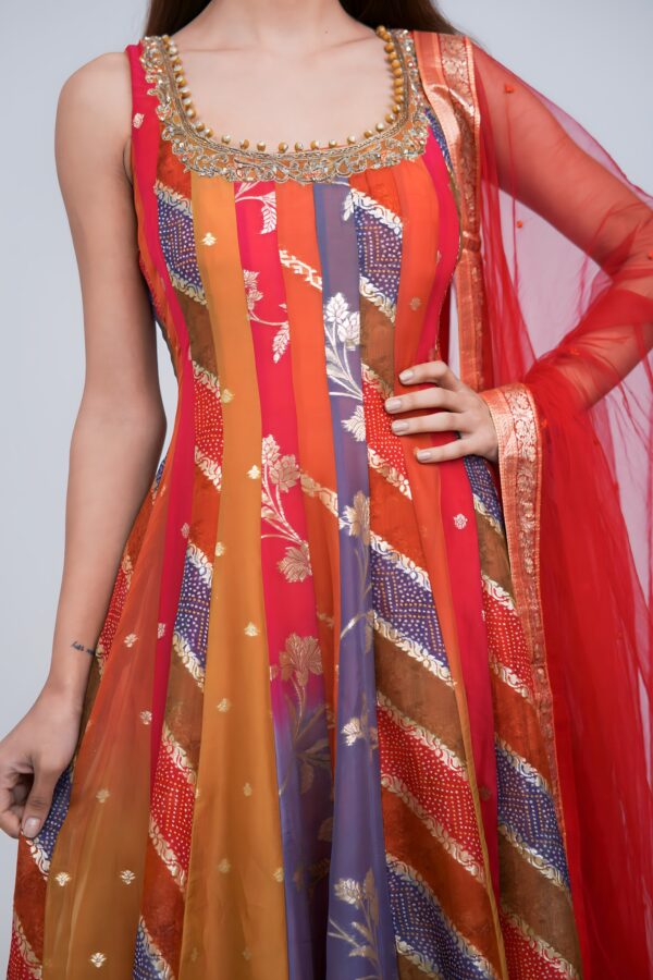 Multi Charm Anarkali Suit Set