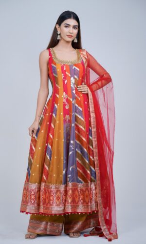 Multi Charm Anarkali Suit Set