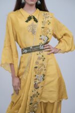 Embellished Ethnic Wear With Drape