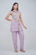 Lavender Grace Indo Western Co-ord Set