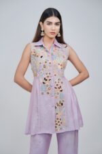 Lavender Grace Indo Western Co-ord Set