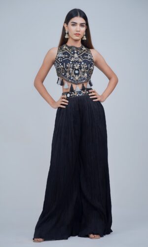 Halter Charm Indo Western Set