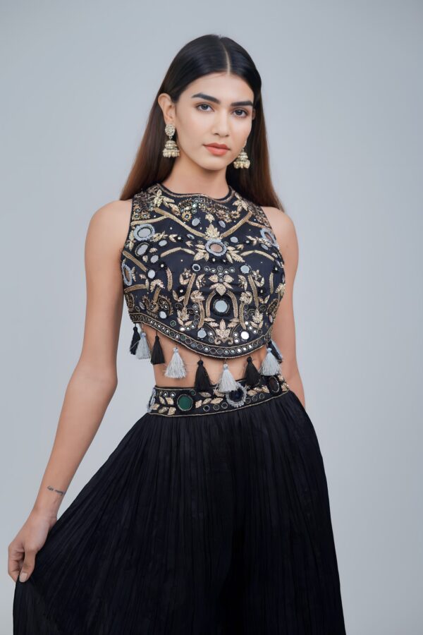 Halter Charm Indo Western Set