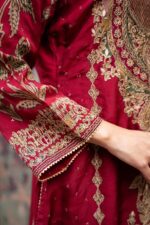 Subtle Maroon Straight Plazo Suit With Sleek Prints