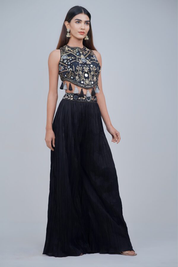 Halter Charm Indo Western Set