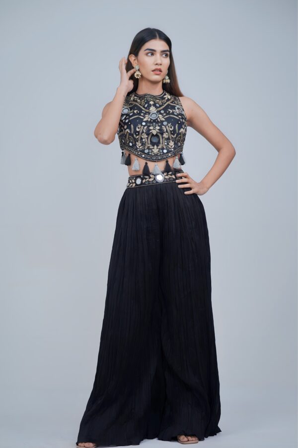 Halter Charm Indo Western Set