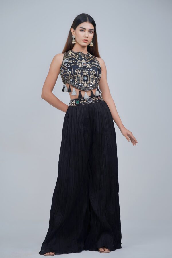 Halter Charm Indo Western Set