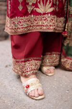 Subtle Maroon Straight Plazo Suit With Sleek Prints