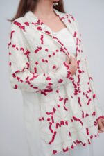 Luxury Sheer Indo Western Blazer Set