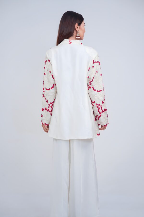 Luxury Sheer Indo Western Blazer Set