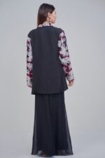 Luxury Sheer Indo Western Blazer Set