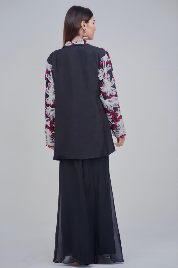 Luxury Sheer Indo Western Blazer Set