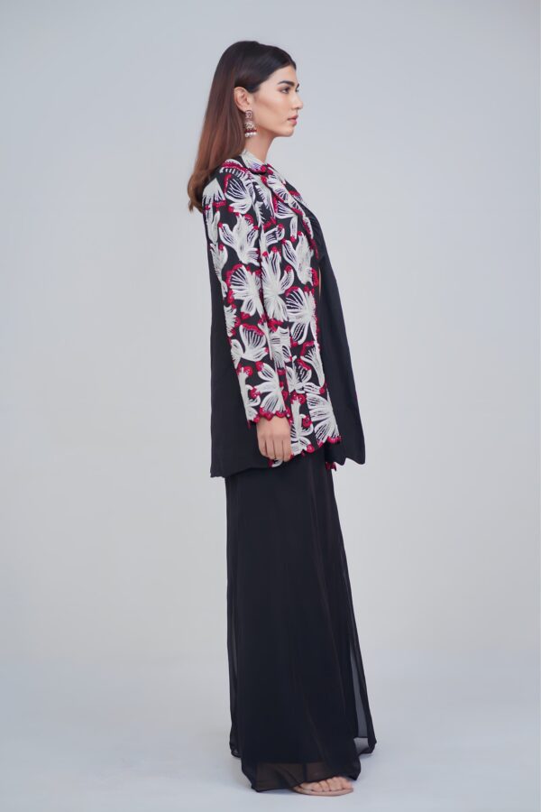 Luxury Sheer Indo Western Blazer Set