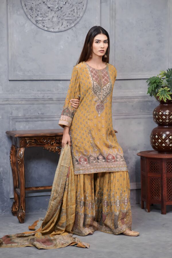 Light Yellow Pakistani Ethnic Ensemble