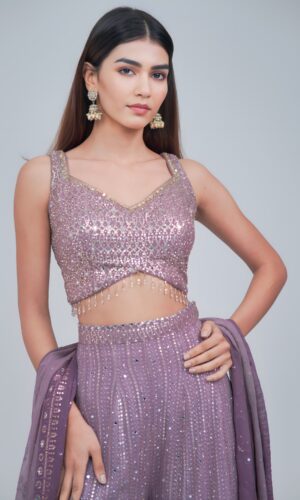 Luxury Onion Indo Western Set