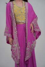 Vibrant Charm Indo Western Cape Set