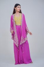 Vibrant Charm Indo Western Cape Set