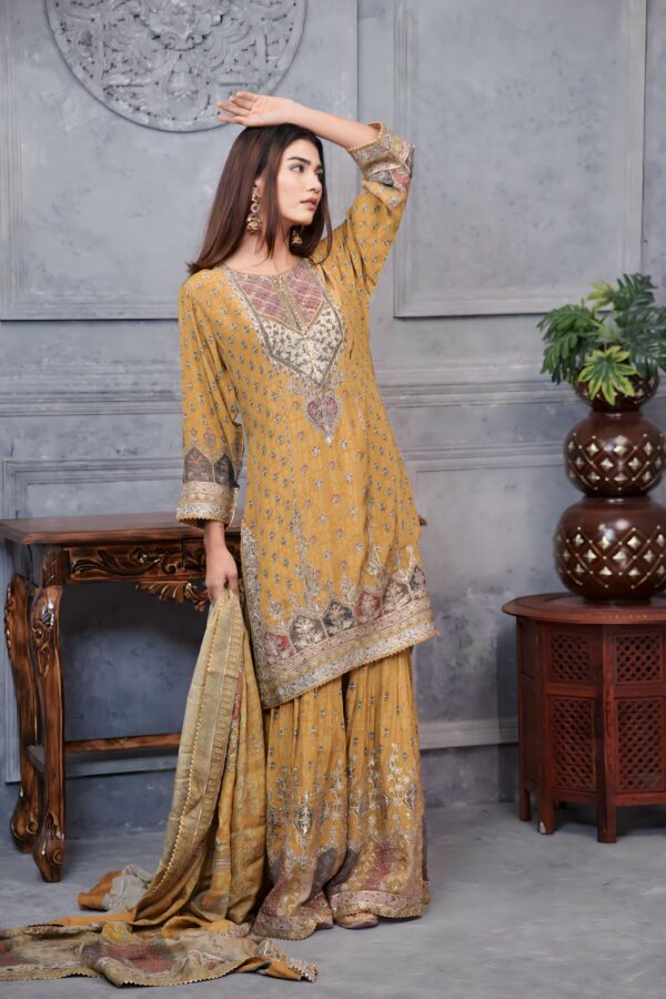 Light Yellow Pakistani Ethnic Ensemble