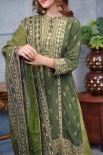 Mehendi Charm Pure Crepe Elegance With Pakistani Salwaar