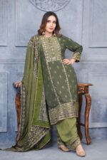 Mehendi Charm Pure Crepe Elegance With Pakistani Salwaar