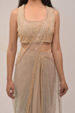 Nude Almond Exquisite Drape Saree