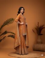Festive Marigold Sharara Suit