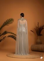 Regal Metallic Corset Cape Set