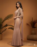 Ethereal Ruched Mermaid Ready to Wear Saree
