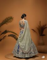 Pastel Olive Royale Grace Lehenga