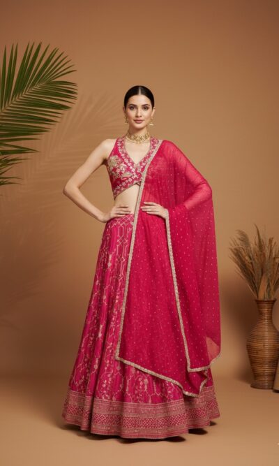 Rosette Elegance Lehenga