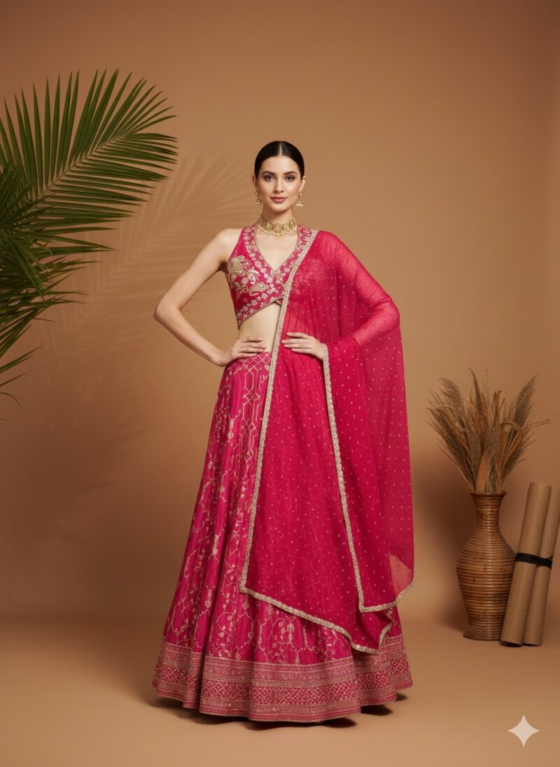 Rosette Elegance Lehenga