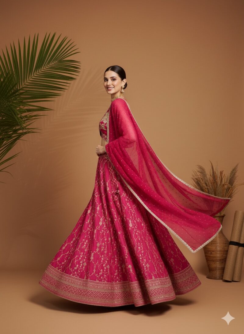 Rosette Elegance Lehenga
