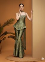 Emerald Peplum Glam Garara Set