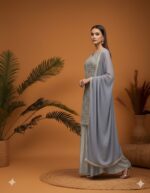 Shimmering Grey Pearl Ensemble Suit