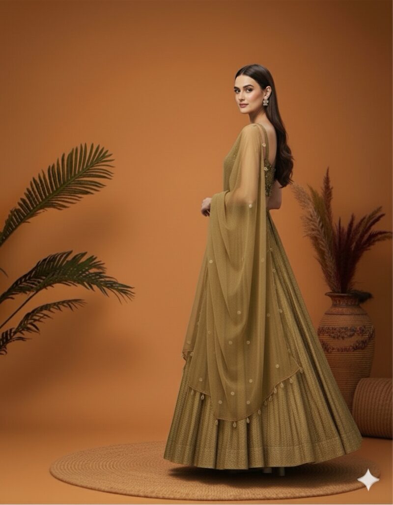 Eternal Golden Glow Ensemble Lehenga