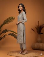Grey Elegance Threadwork Suit