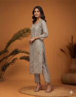 Grey Elegance Threadwork Suit